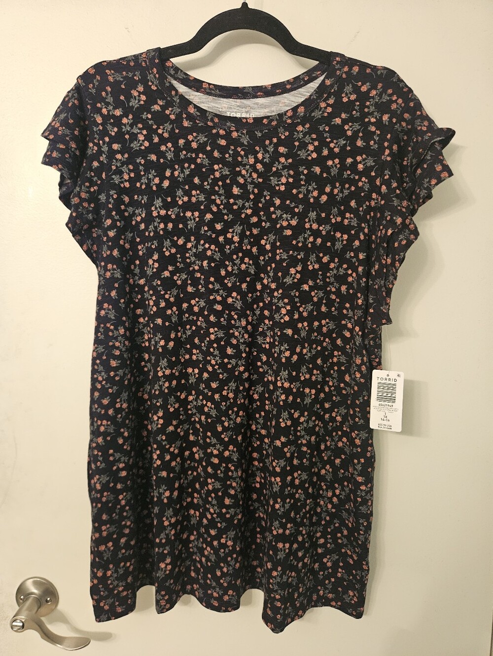 NWT - Black Floral Shirt